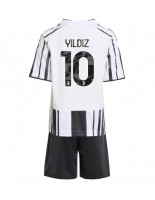 Otroške Nogometnih dresov Juventus Kenan Yildiz #10 Domači 2025-26 Kratki rokavi (+ hlače)